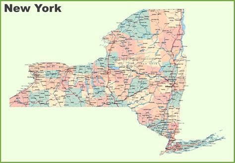 MAP of New York State